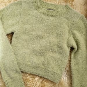 Urban outfitters cropped green sweater NWT